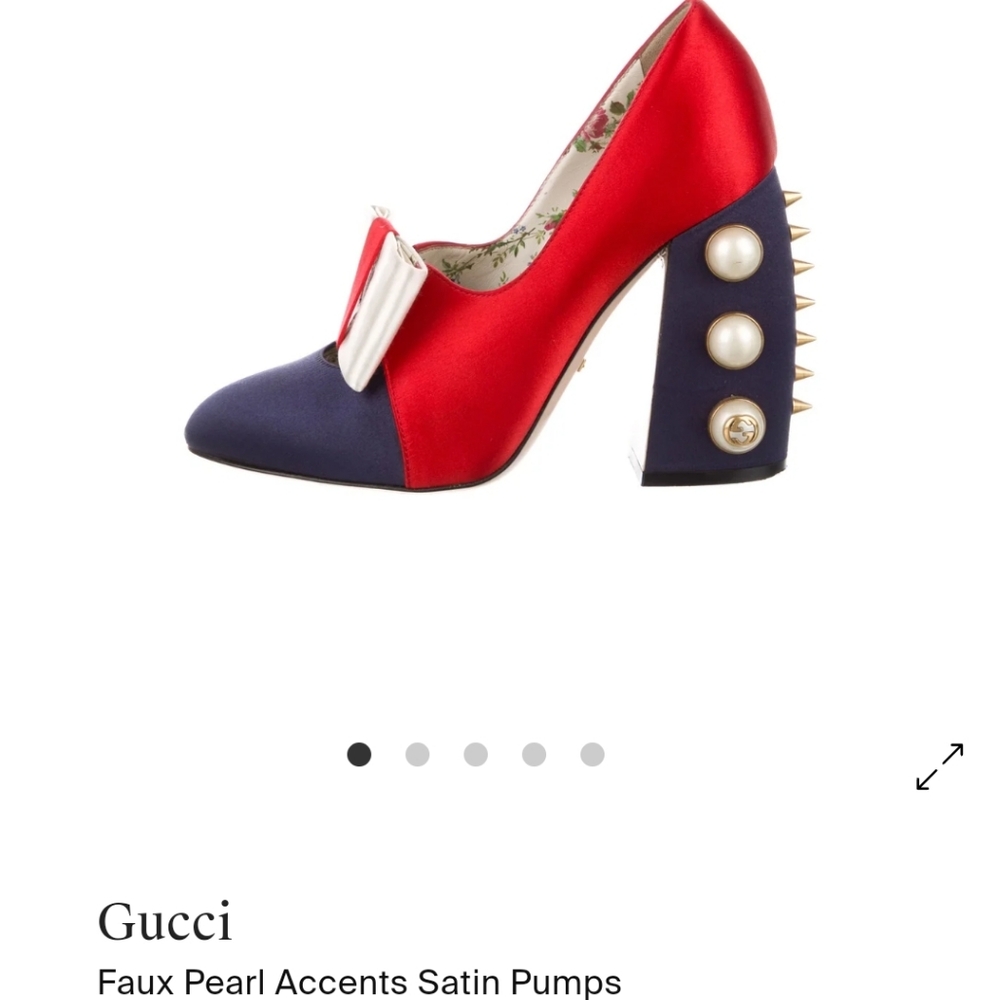 Gucci shoes satin pump size 6.5
